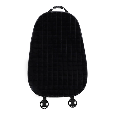 Bow car headrest wholesale Headrest - rabbit-fur-puff-cushion-black-backrest