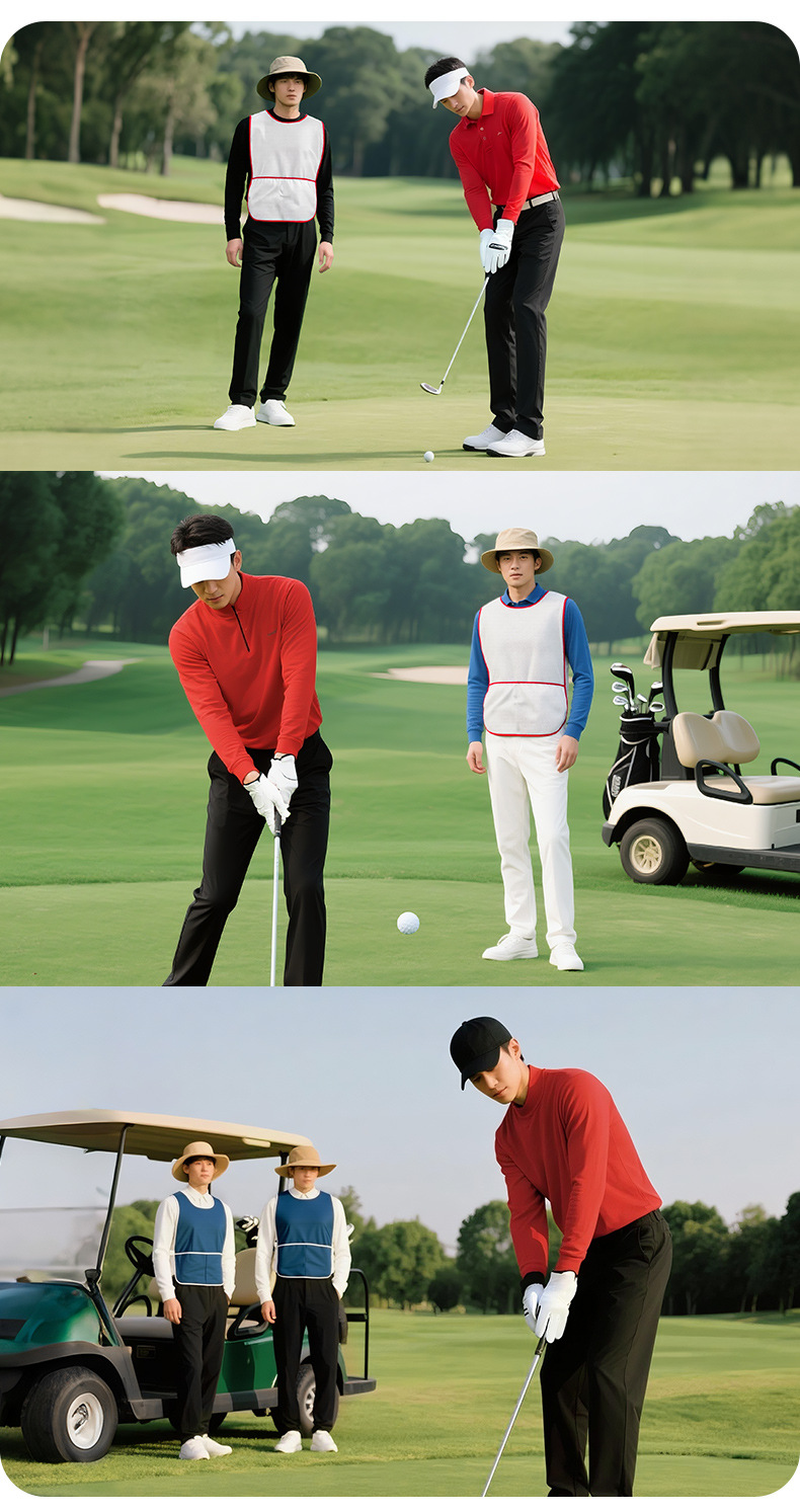 Áo ba lỗ golf PGM nam nữ dáng rộng, mẫu mỏng bốn mùa, in logo — Màu xám [logo in/cắt rời/mẫu mỏng bốn mùa] YF857, Màu trắng [logo in/cắt rời/mẫu mỏng bốn mùa] YF857, Màu cam [logo in/cắt rời/mẫu mỏng bốn mùa] YF857, Màu xanh hải quân [logo in/cắt rời/bốn mùa mỏng] YF857 chi tiết 2