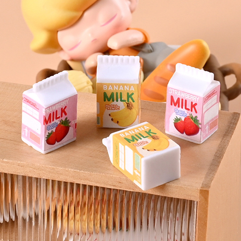 仿真水果牛奶瓶 diy手工过家家玩具娃娃屋配件 diy冰箱贴食玩配件
