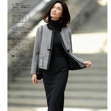 现货2025新品双面羊绒外套女短款时尚简约百搭双面毛呢秋冬女装