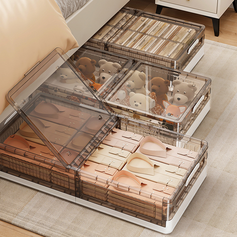 Storage Box Household Storage Box Finishing Box Wardrobe Layering Artifact Turnover Box Drawer Type Moving Packaging Finishing Box