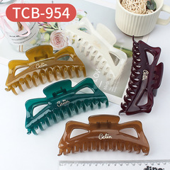 French vintage large retro claw clip hairpin suitable for thick hair, wholesale