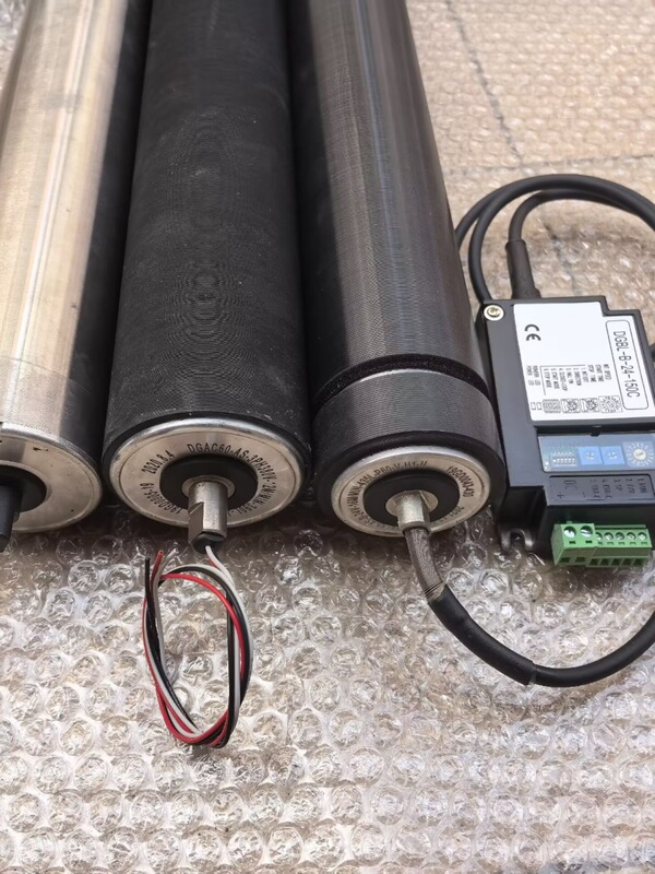 Speed-Adjustable Dc Brushless Electric Roller with Rubber-Coated Galvanized Stainless Steel Roller Motor Wheel, Ac 380V/220V