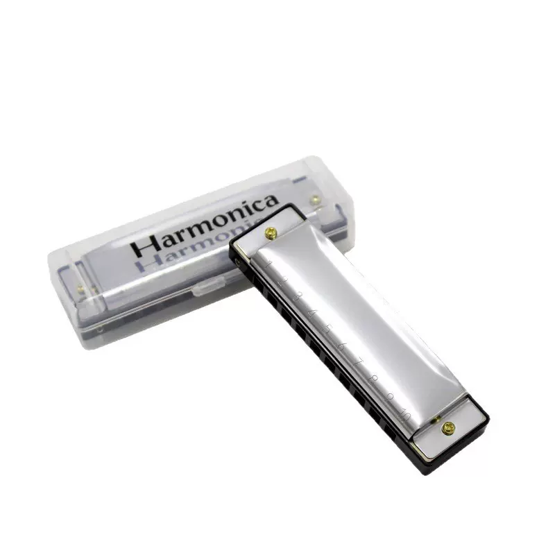 飞繁厂家批发10孔C调布鲁斯口琴儿童初学早教入门启蒙吹奏乐器