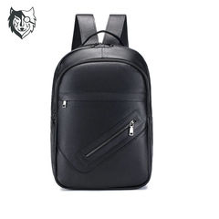 本物の牛の皮のリュックサックの男性の大容量の感じのシンプルで軽い旅行のカバンのビジネスのレジャーのリュックサックの旅行のパソコンの本