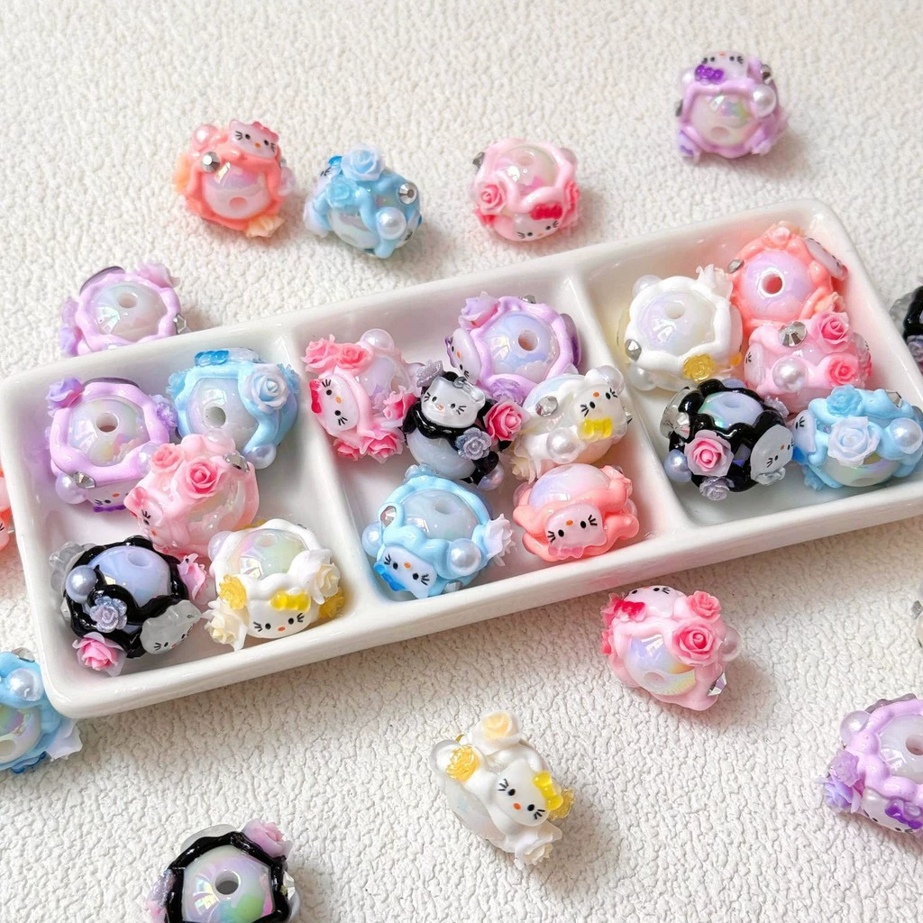 Hello Kitty, роллерная ручка, аксессуары, держатель, мобильный телефон, подвеска, аксессуар, роспись на руках, DIY, материал