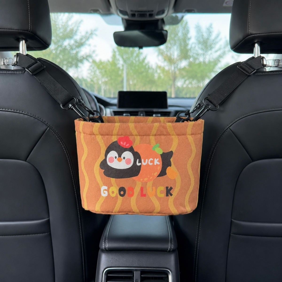 Multifunctional car seat back storage bag, car seat back organizer, storage box for women