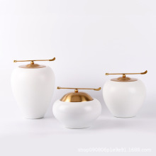 新中式现代陶瓷罐装饰摆件样板房软装家居客厅博古架玄关酒柜摆设