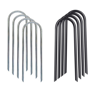 Bold and enlarged trampoline wind pile U-shaped ground insertion galvanized inclined pointed ground nail tent swing fixed pile holder