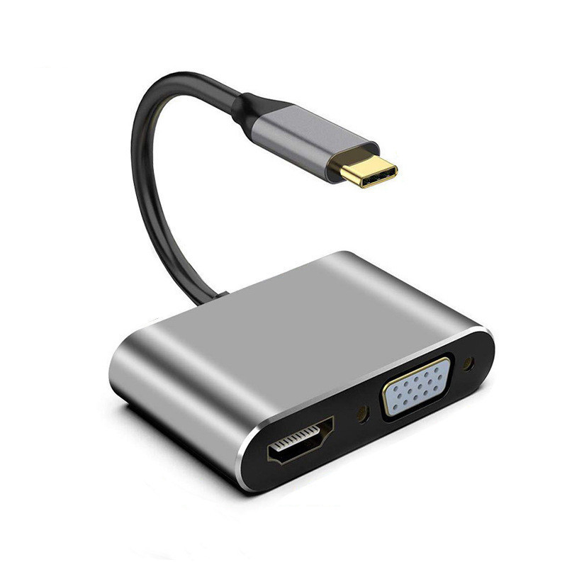 Type-C to HDMI MacBook Docking Station Vga USB Pd Mobile Phone Thunderbolt 3 Projector Adapter