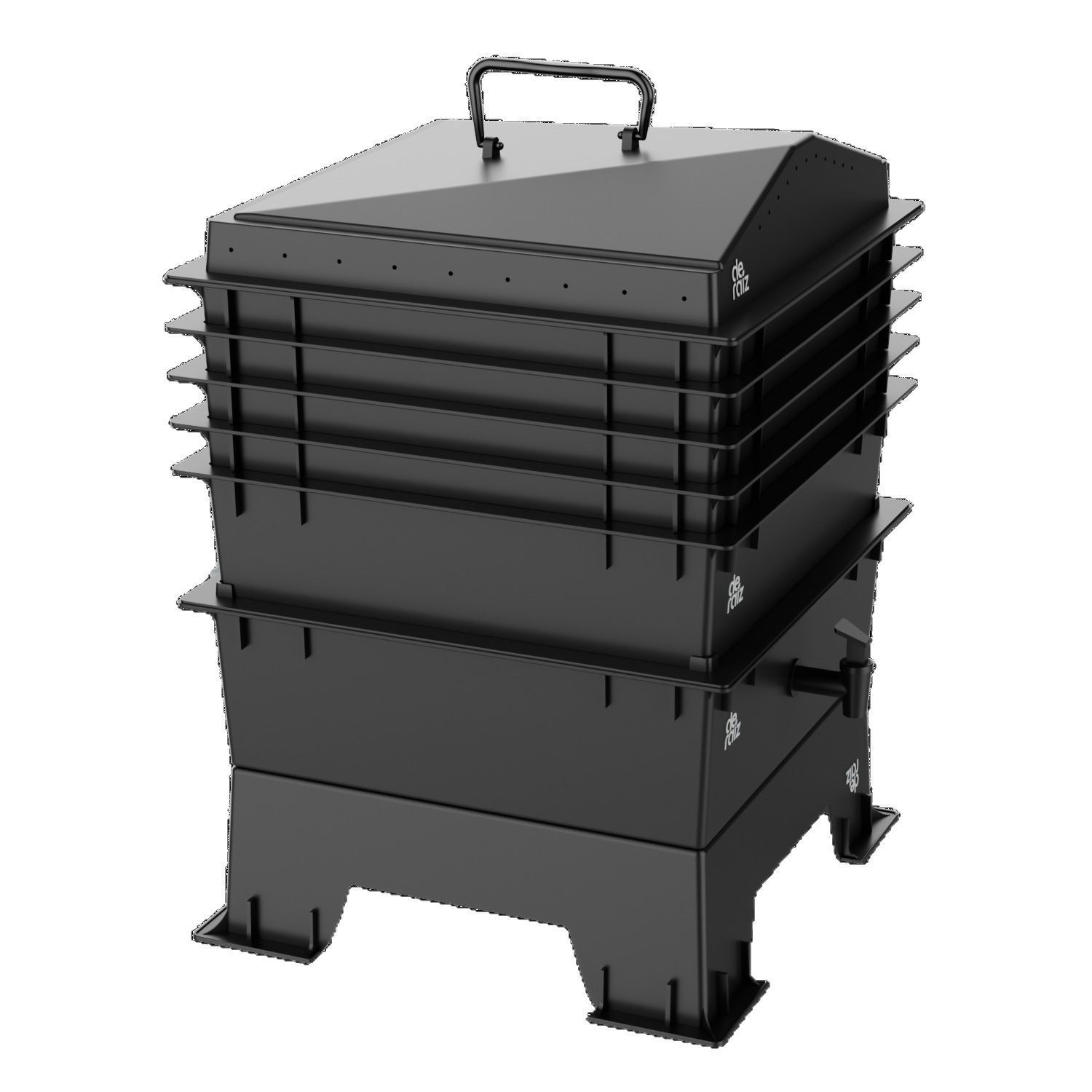 Caja de compostaje al aire libre residuos de cocina caseros cubo de compostaje de hojas caídas transfronterizas jardín patio residuos orgánicos caja de compostaje aeróbica