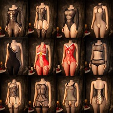 本茜情趣内衣开档圣诞网睡衣丝袜裙性感情侣调情透视制服诱惑套装