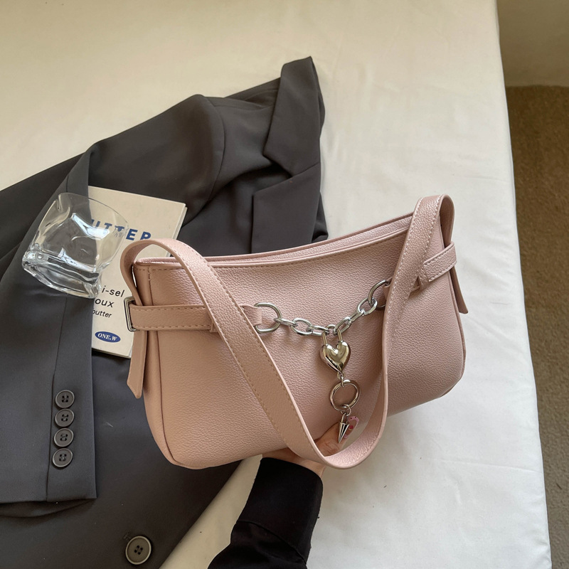 Bolsa de hombro de mujer de alta calidad, cinturón de correa de cadena de amor, bolsa de moda, bolsa de viaje de mujer universal.