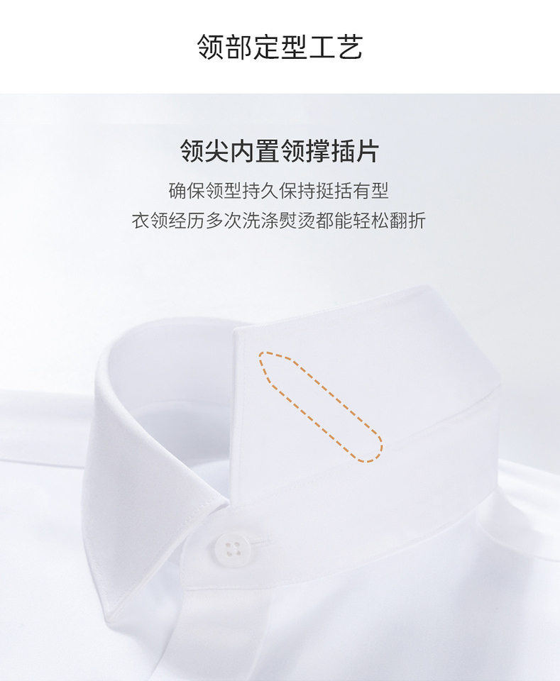 Áo sơ mi nam dài tay vải cotton pha co giãn không cần ủi form vừa vặn — Màu xanh nhạt-dài tay-11, Màu xám nhạt-dài tay-06, Trắng-dài tay-01 chi tiết 16