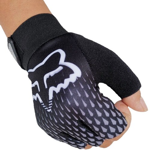 Workout wrist support band, silicone anti-slip and callus protection palm half-finger lifting weight anti-twist gloves