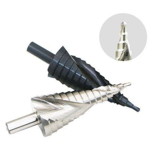 4241 triangular handle step drill pagoda drill bit step drill iron aluminum plate wood plastic hole opener reamer drill