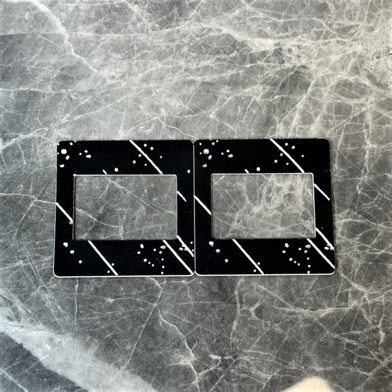 新款电镀135片夹DIY菲林胶片纸质片夹反转片幻灯片空夹纸质片