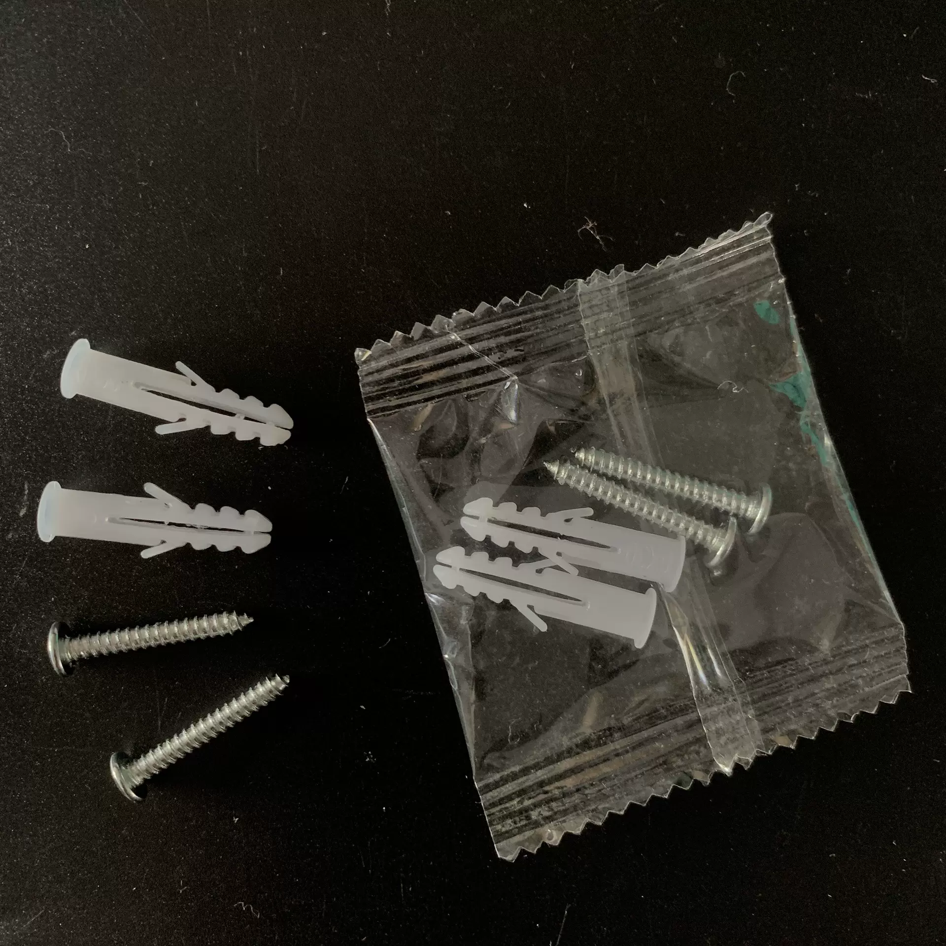 螺丝包安防卫浴五金灯饰配件包2+2,3+3塑料膨胀管十字槽防锈螺钉