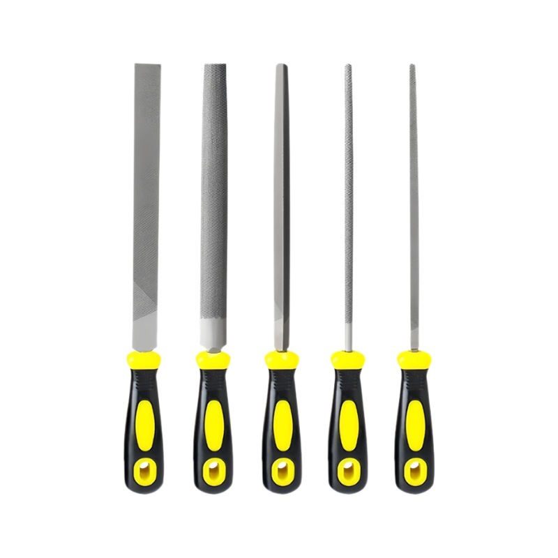 Limina de fábrica genuina, herramienta de pulido, lima, hierro, industria, dientes finos, dientes gruesos, lima de diamante de metal triangular plano