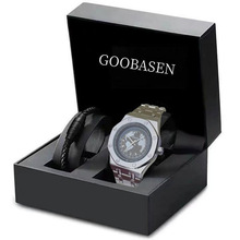 古柏森新款地球款仿机械夜光日历防水石英表直播跨境爆款一件代发