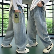 男童牛仔裤春秋中大童裤子2025新款男孩休闲时尚男孩童装初中生