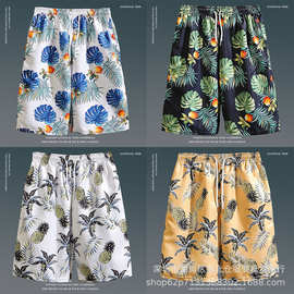 夏季男沙滩裤Beach Shorts外贸尾货韩版休闲男装五分短裤地摊货源