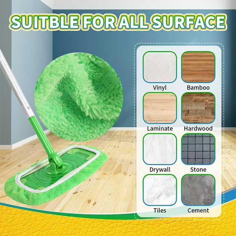 Suitable for Swiffer Mop Household Mop Replacement Washable Reusable Wet and Dry Flat Mop Cover
