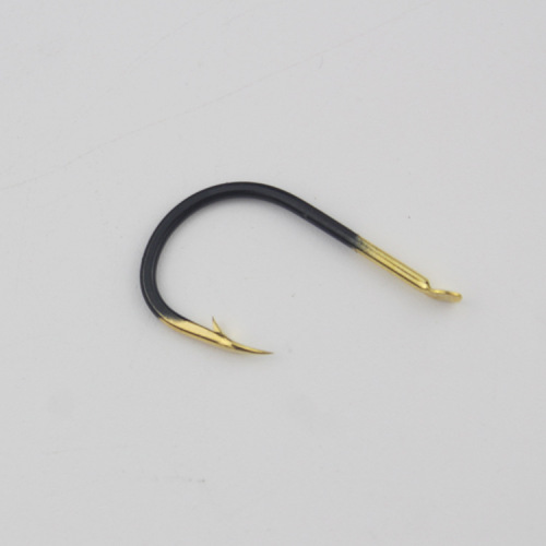 Black gold ghost tooth Iseni fish hook bulk barbed crucian carp hook carp hook grass carp big silver carp and bighead carp hook fishing hook