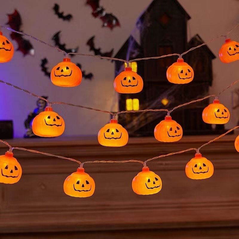 人気LEDクロスボーダーアマゾンハロウィンデコレーションパンプキンゴーストライトストリング装飾飾り付け吊り下げ飾りハロウィンデコレーション|undefined