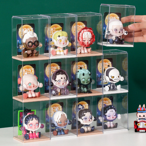 Blind Box Storage and Display Rack Acrylic Display Box Dustproof Bubble Mart Transparent Cabinet Figure Action Figure Storage Box