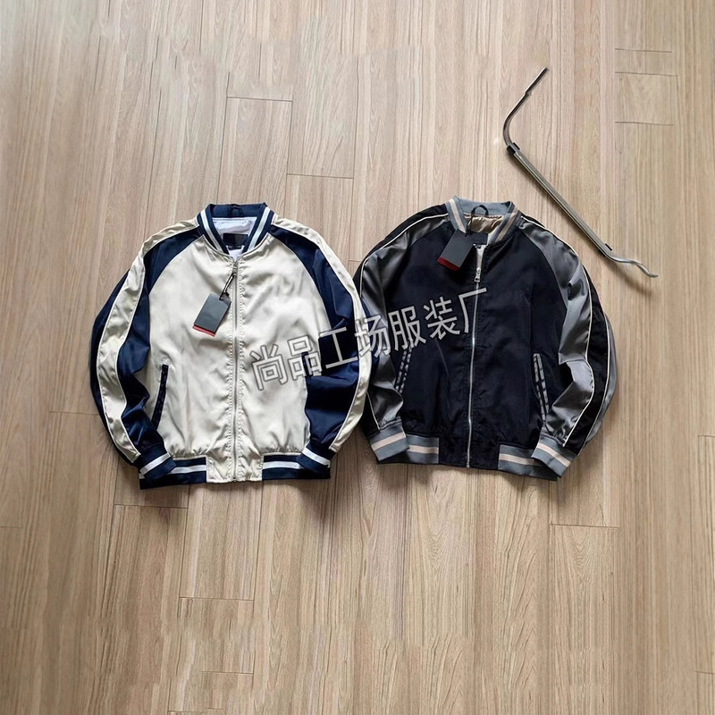 Version of Spring and Autum New Jackets for Men and Women, College Style Loose Trendy Brand Casual Stand-Up Collar Jacket, Baseball Uniform for Men