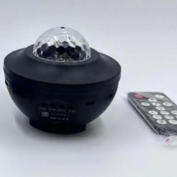 Agua patrón luz proyección sueño Aurora Boreal proyección luz láser estrellado cielo Bluetooth música atmósfera noche luz cielo estrellado Luz