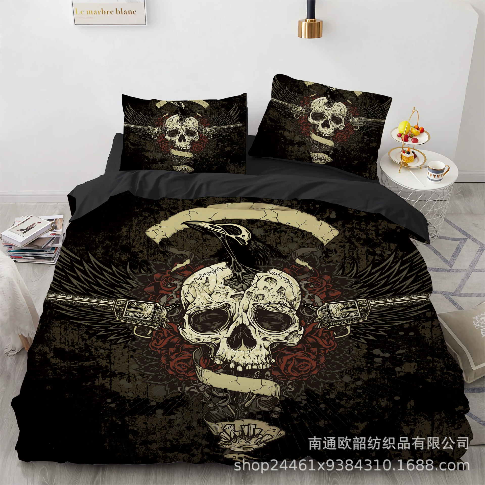 Set, bedspread, duvet cover, wish, Amazon, 3D, 3 piece set