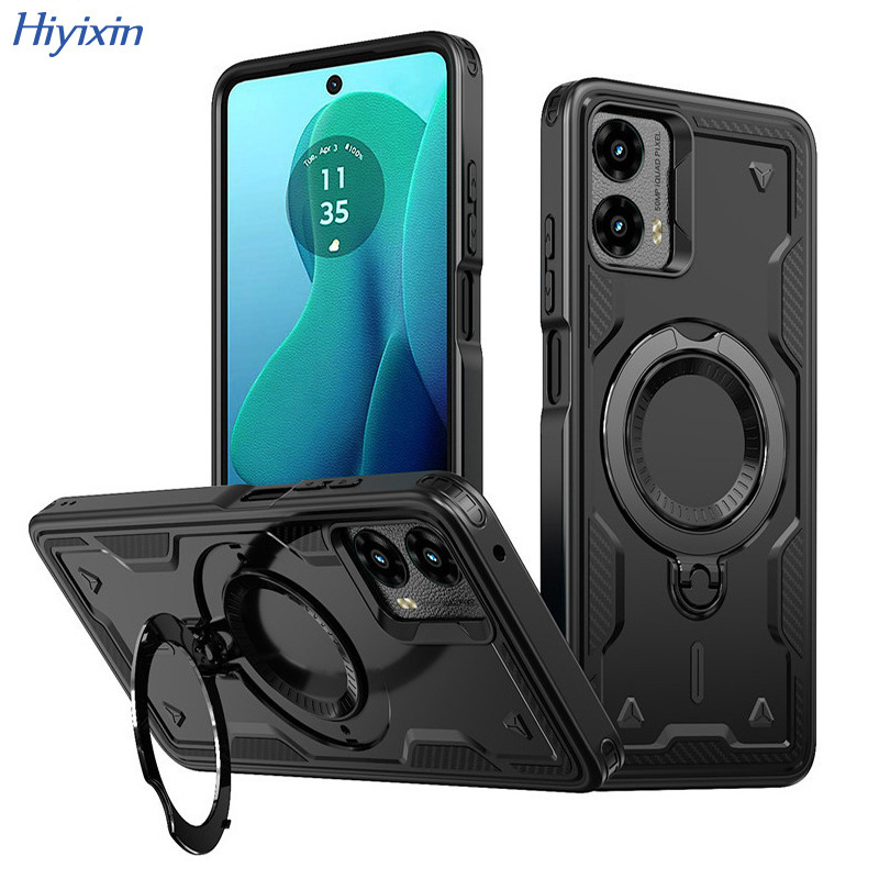 Suitable for Moto g Power Tianhuan Mobile Phone Case g Play Rotating Stand Wireless Charging Magnetic Anti-Fall Case Suitable for Moto g Power Tianhuan Mobile Phone Case g Play Rotating Stand Wireless Charging Magnetic Anti-Fall Case