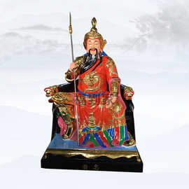 五虎上将神像图片 五虎大将神像关羽 张飞 马超 黄忠 赵云塑像神