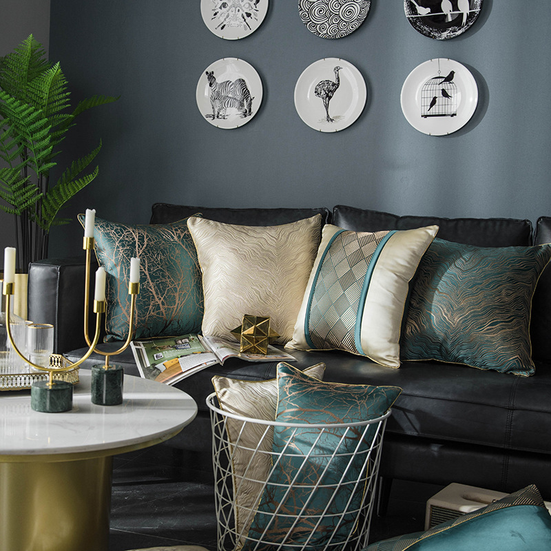 Amazon Cushion Simple Modern European Style Throw Pillow Sofa Side Sleeping Bedroom Living Room Pillowcase Headboard Tatami