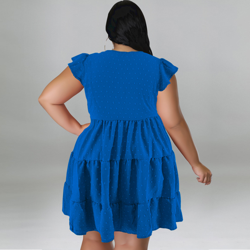 Damen Kleid In Übergröße Aus Eisseide Mit Pompon Struktur_voghion.com