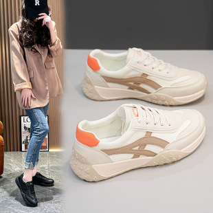 2024 Spring New ins Korean style argan shoes female student running sneaker casual white shoes Street shooting JC128