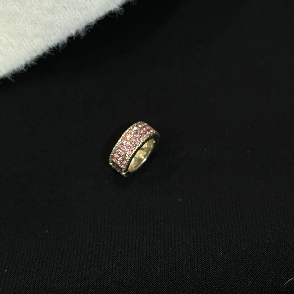 Light Pink Rhinestone Round Buckle [1 Pack]