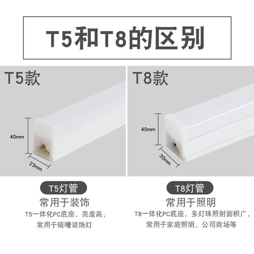 LED daylight tube wholesale full set T5T8 integrated bracket light energy-saving ultra-bright home use long tube 1.2m tube