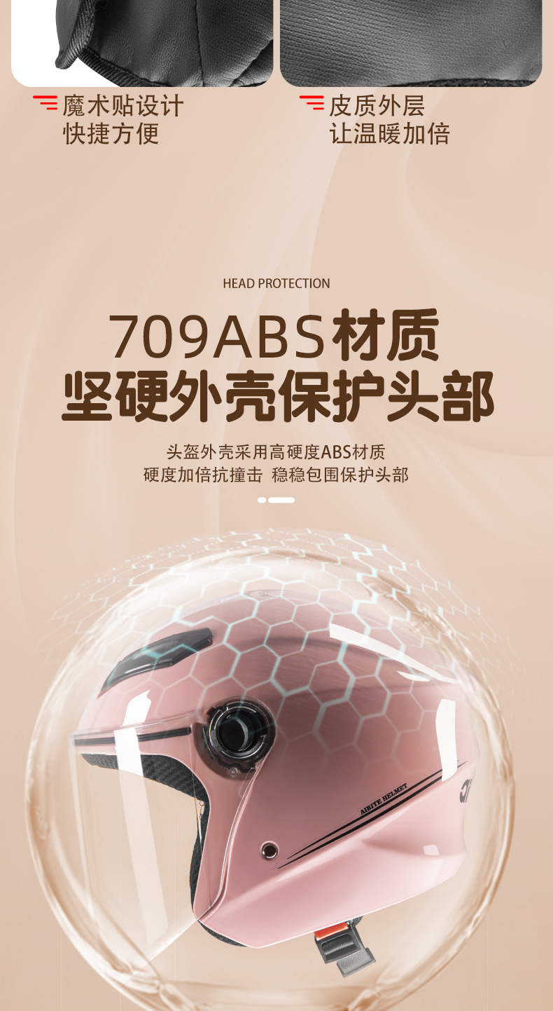 New National Standard 3C Certified Electric Vehicle Helmet for Men, Autumn and Winter Warm Half Helmet, Electric Motorcycle Helmet, Safety Helmet for All Seasons