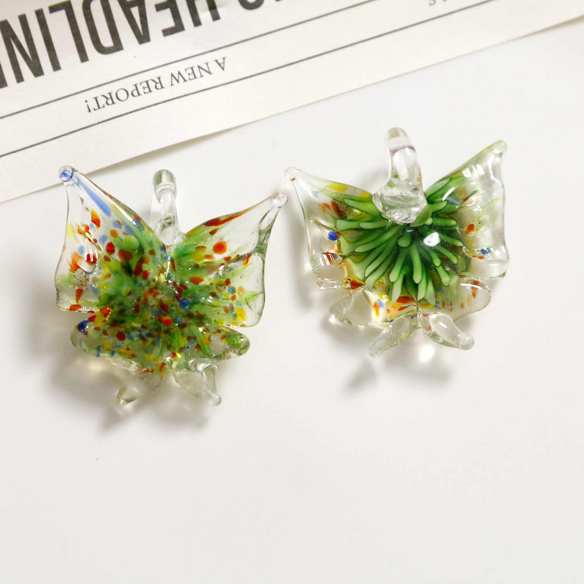 Ice Transparent Glaze Colorful Butterflies And Polka Dots Starfish Pendant Diy Three-Dimensional Glaze Earrings Necklace Bracelet Material Wholesale display picture 8