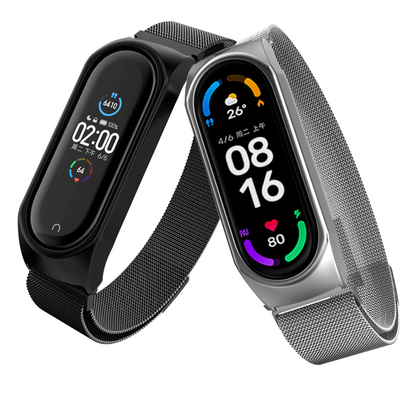 Applicable Xiaomi bracelet 3/4/5/6/7 Metal strap Xiaomi Mi Brace