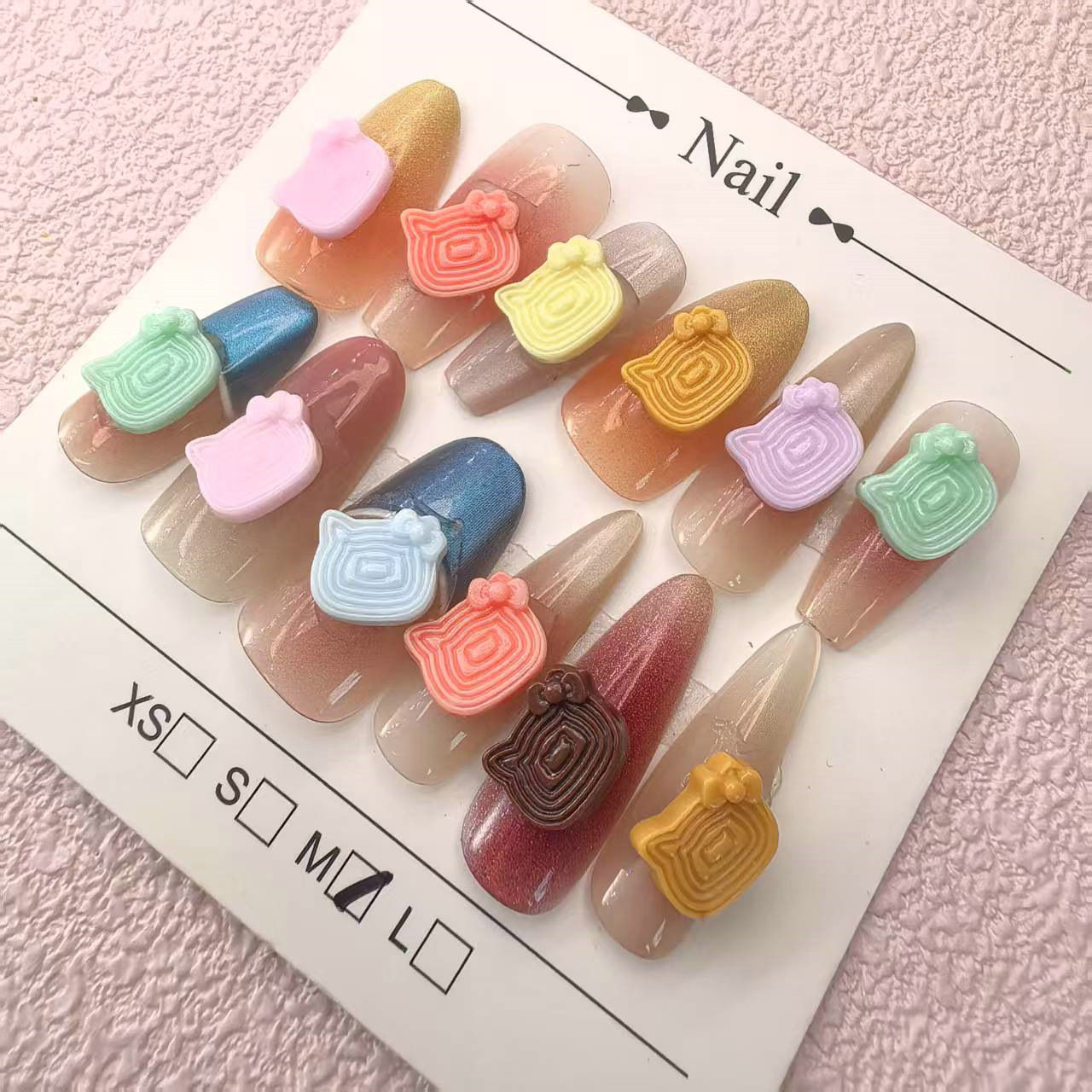 仿真食玩迷你饼干三丽鸥系列kt猫微缩卡通美甲穿戴甲盲盒填充饰