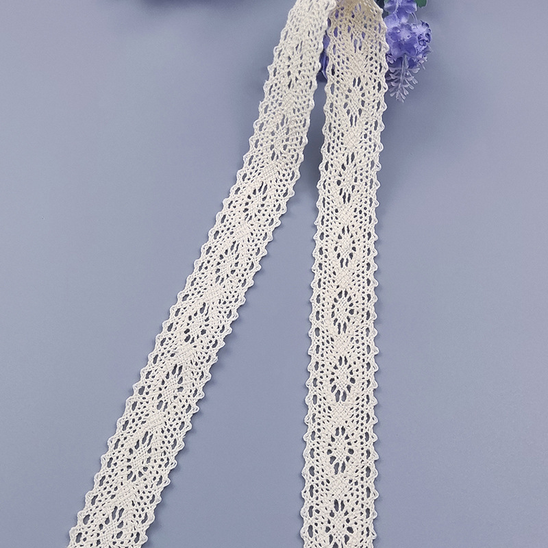 2cm cotton lace lace accessories manufacturers wholesale 2.5CM bilateral barcode 8 geometric diamond lace 2cm cotton lace lace accessories manufacturers wholesale 2.5CM bilateral barcode 8 geometric diamond lace