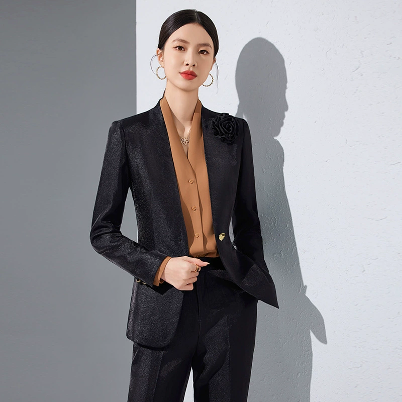Set, autumn classic suit jacket for work, city style
