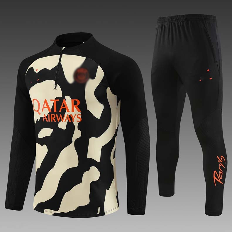 巴黎圣日耳曼登贝莱杜埃足球队赛前训练服飞人版球员版现货迷彩款|undefined