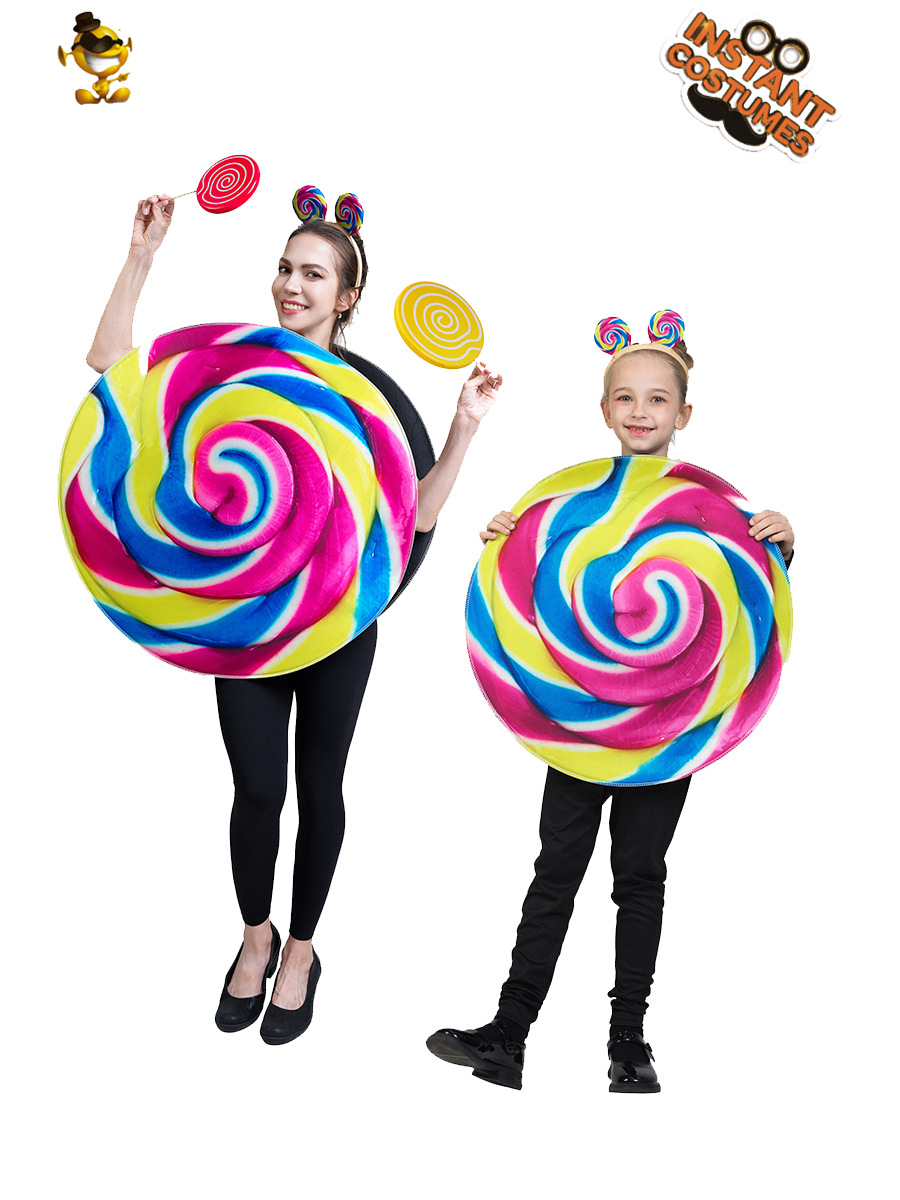 Disfraz divertido de piruleta para Halloween, disfraz para fiesta, espectáculo, actuación en escenario.
