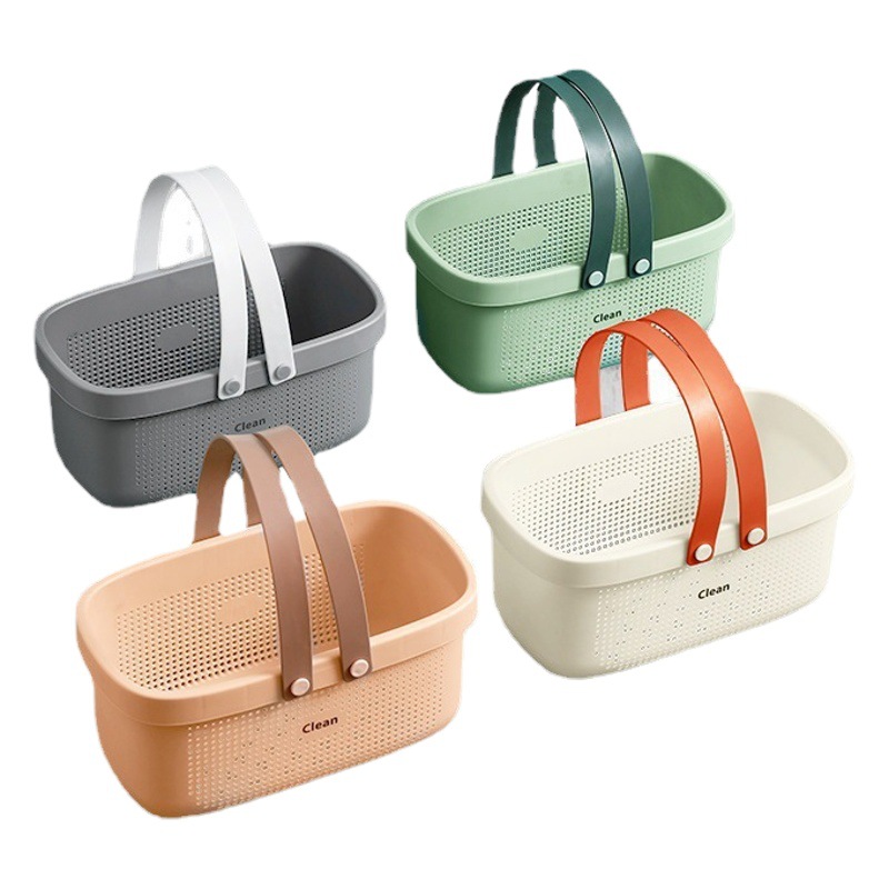 Baño cesta de baño portátil estudiante baño Baño de plástico champú inodoro cesta de almacenamiento cesta de baño transfronteriza