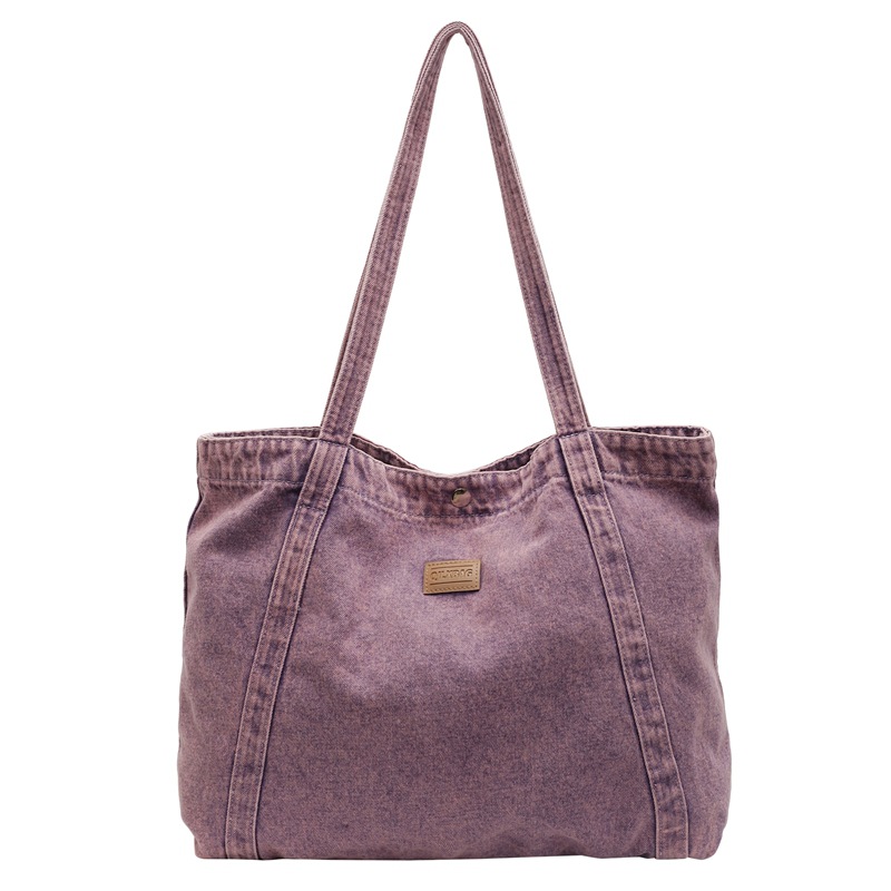 2024 nuevo bolso de hombro de mezclilla de gran capacidad bolso de compras bolso de ocio de arte de nicho al por mayor